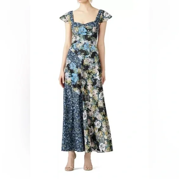 overlay maxi dress XL